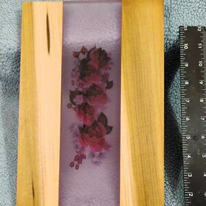 7 3/4 x 11 3/4 Hand Made Resin & Oak Cutting Board